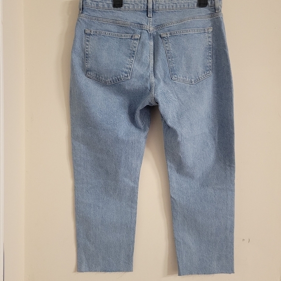 Nordstrom TopShop High Waist Straight Leg Jeans Size 12 - Picture 5 of 5